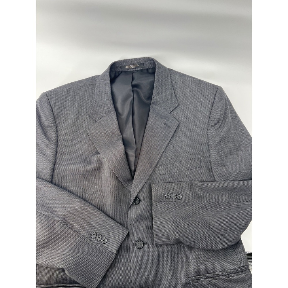 Petrocelli Mens Gray Wool Cashmere Blend Blazer Jacket Size‎ 44R Business Career
